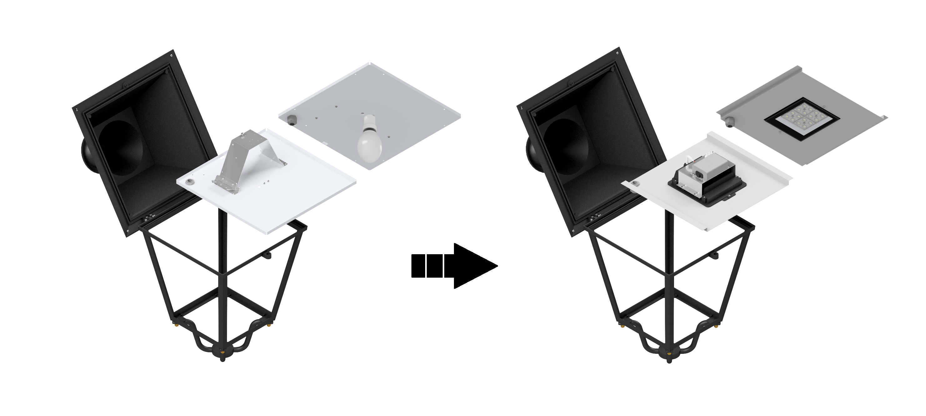 kit retrofit led alumbrado público