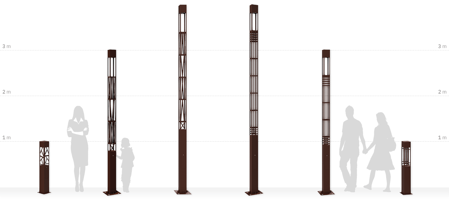 Múltiples aplicaciones con las columnas y balizas BALI C-T LED