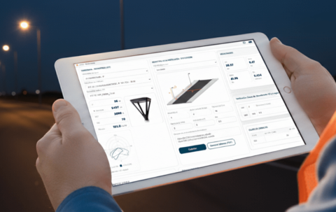 Calculadora de Iluminación Vial. On-line a tiempo real